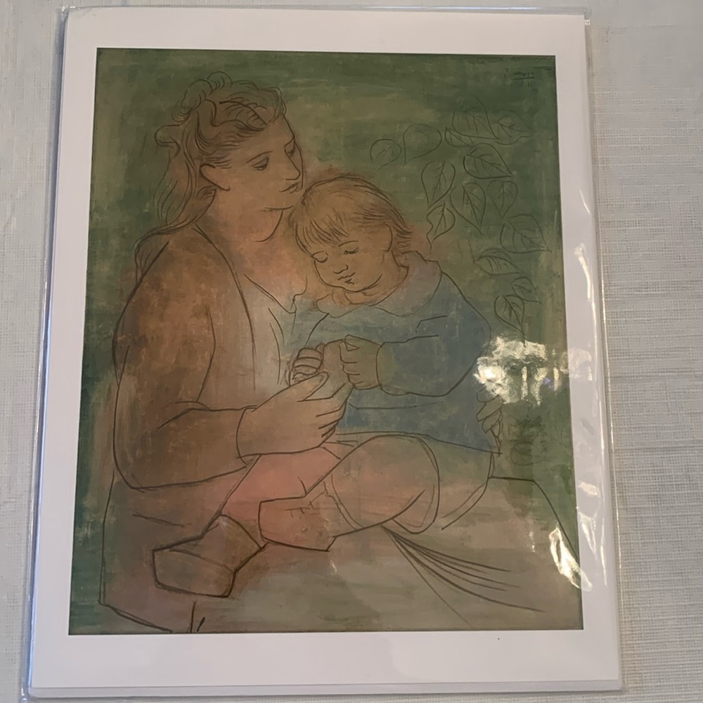 8x10 Mother & Child Picasso Print. New